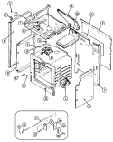BODY Diagram and Parts List for FCG2041W  Jenn-Air Range
