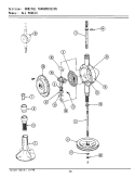 ORBITAL TRANSMISSION Diagram and Parts List for A1910  Maytag Washer