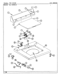 TOP COVER Diagram and Parts List for LAT7793AAL  Maytag Washer