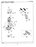 MOTOR & PUMP ASSEMBLY (LAT9400AAE & ABE) Diagram and Parts List for LAT9400AAE  Maytag Washer
