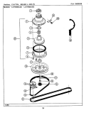 CLUTCH, BRAKE & BELTS (LAT9400AAE & ABE) Diagram and Parts List for LAT9400AAE  Maytag Washer
