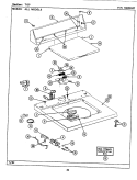 TOP Diagram and Parts List for LAT5910AAW  Maytag Washer