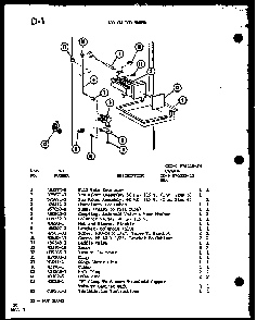 Add On Ice-maker Diagram and Parts List for TC20C-P76512-11W  Amana Refrigerator