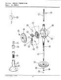 ORBITAL TRANSMISSION Diagram and Parts List for A9400  Maytag Washer