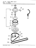 CLUTCH, BRAKE & BELTS Diagram and Parts List for A9400  Maytag Washer