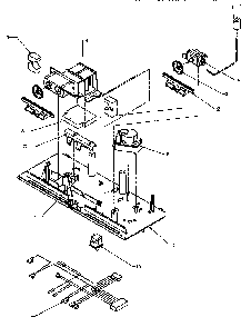 Control Assembly Diagram and Parts List for TSI18A3W-P1182107WW  Amana Refrigerator