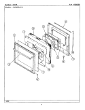DOOR (CWE4020ACB) Diagram and Parts List for CWE4020ACB  Maytag Wall Oven