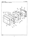 DOOR (CWE4700ACB) Diagram and Parts List for CWE4700ACB  Maytag Wall Oven