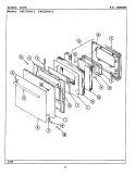 DOOR - UPPER (CWE5500ACE) Diagram and Parts List for CWE5500ACE  Maytag Wall Oven