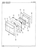 DOOR - UPPER (CWE5020ACB) Diagram and Parts List for CWE5020ACB  Maytag Wall Oven