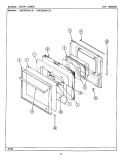 DOOR - LOWER (CWE5520ACB, CWE5500ACB) Diagram and Parts List for CWE5500ACB  Maytag Wall Oven