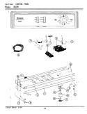 CONTROL PANEL Diagram and Parts List for LA8200  Maytag Washer