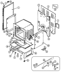 BODY Diagram and Parts List for FCE2012B  Jenn-Air Range