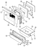Part Location Diagram of 2416F043-70 Whirlpool USE WPL 74001438