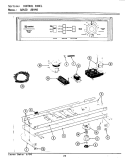 CONTROL PANEL Diagram and Parts List for A8440  Maytag Washer