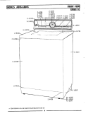 FRONT VIEW (SERIES 02) Diagram and Parts List for LA806  Maytag Washer