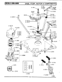 BASE, PUMP, MOTOR & COMPONENTS Diagram and Parts List for A308  Maytag Washer