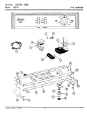 CONTROL PANEL Diagram and Parts List for A8210  Maytag Washer