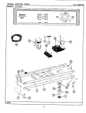 CONTROL PANEL Diagram and Parts List for LAT1910AAW  Maytag Washer