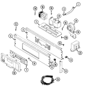 CONTROL PANEL Diagram and Parts List for LAT9904ABE  Maytag Washer