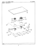 TOP ASSEMBLY / BODY Diagram and Parts List for CSE6010ACL  Maytag Cooktop