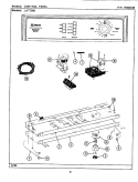 CONTROL PANEL Diagram and Parts List for LAT7300ABL  Maytag Washer