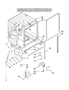 Tub And Frame Parts Diagram and Parts List for MDB8851AWS1  Maytag Dishwasher