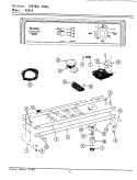 CONTROL PANEL Diagram and Parts List for A5910  Maytag Washer