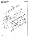CONTROL PANEL Diagram and Parts List for CWE6020ACB  Maytag Wall Oven