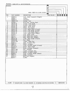 Shelves And Accessories Page 2 Diagram and Parts List for 19824-1A  Admiral Refrigerator