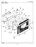 DOOR Diagram and Parts List for CWE6020ACB  Maytag Wall Oven