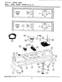 CONTROL PANEL Diagram and Parts List for A9400  Maytag Washer