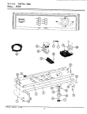 CONTROL PANEL Diagram and Parts List for A8500  Maytag Washer