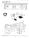CONTROL PANEL Diagram and Parts List for A8600  Maytag Washer