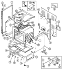 BODY Diagram and Parts List for FCE4041W  Jenn-Air Range