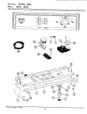 CONTROL PANEL Diagram and Parts List for A8650  Maytag Washer