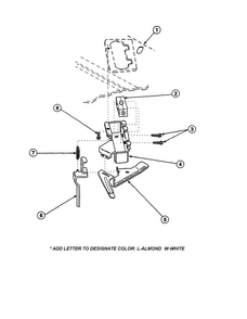 Out-of-balance Switch Diagram and Parts List for LW2001W2-PLW2001W2A  Amana Washer