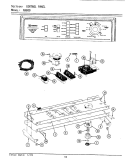 CONTROL PANEL Diagram and Parts List for LA9800  Maytag Washer