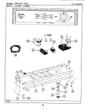 CONTROL PANEL Diagram and Parts List for LAT8440ABW  Maytag Washer