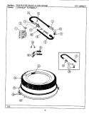 TUB - WATER INLET & TUB COVER Diagram and Parts List for LAT8608AAE  Maytag Washer