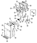 Part Location Diagram of 69174-2 Whirlpool Dispenser Arm Pad