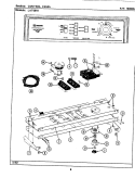 CONTROL PANEL Diagram and Parts List for LAT6910AAL  Maytag Washer