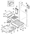 FREEZER COMPARTMENT Diagram and Parts List for RTF1900CAL  Maytag Refrigerator