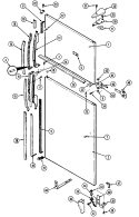 OUTER DOOR Diagram and Parts List for RTF1900CAL  Maytag Refrigerator