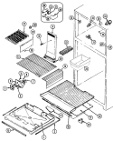 FREEZER COMPARTMENT Diagram and Parts List for JRTE218W  Jenn-Air Refrigerator