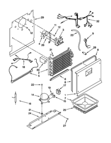 Unit Parts Diagram and Parts List for MQF2056TEW01  Maytag Freezer