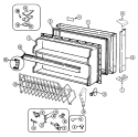 FREEZER DOOR Diagram and Parts List for JRTE218W  Jenn-Air Refrigerator