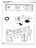 CONTROL PANEL Diagram and Parts List for LAT8500AAW  Maytag Washer
