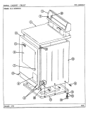 CABINET - FRONT (LDE7500ACM, ADM) & (LDG) Diagram and Parts List for LDG7500AAE  Maytag Dryer