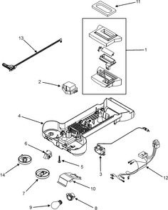 Controls Diagram and Parts List for PTB1826ARW  Maytag Refrigerator